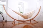 Hammock Set Siesta Grande Deluxe + Brasil Premium Natur by MacaMex MA-90103 color natur / beige