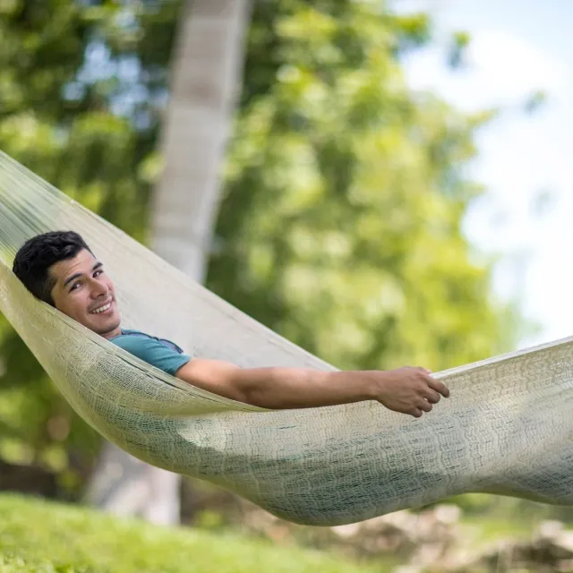 Single hammock standard nature by MacaMex MA-00100 color natur / beige