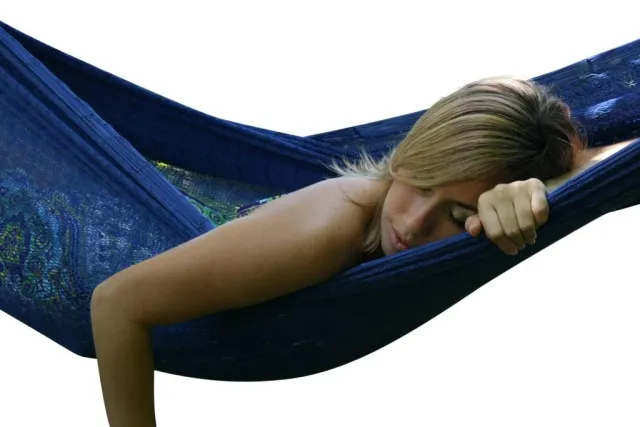 Single hammock standard PLUS darkblue by MacaMex MA-00302 color blue