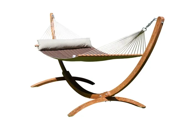 Siesta Grande California Hot Chocolate Hammock Set by MacaMex MA-90613 color green