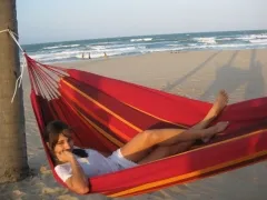 Vida del sol - Double hammock by MacaMex MA-01101 color red