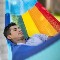 Matrimonial hammock Paradiso Plus Edition by MacaMex MA-00238 color multicolor