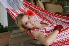 Double Amaryllis hammock by MacaMex MA-00022 color multicolor