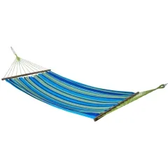 Caribe Grande Dorada-Doppelstabhängematte by MacaMex MA-02111 color blue