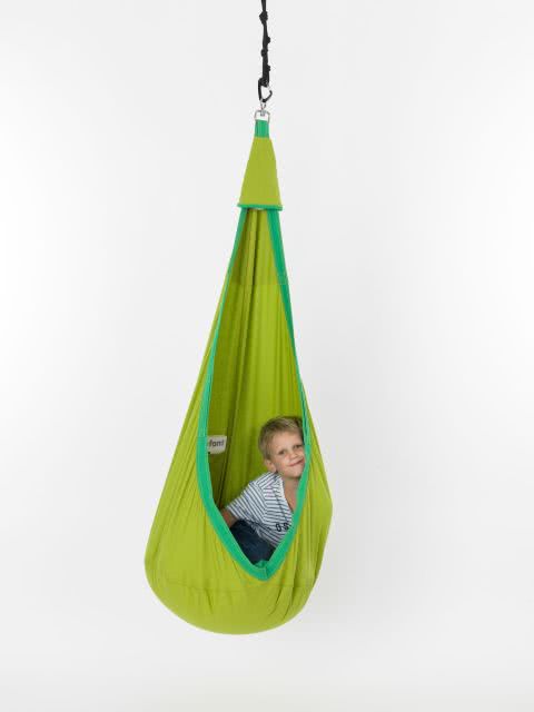 Juhu der grüner Hängesessel für Kinder mit integrierten Licht Juhu der grüner Hängesessel für Kinder mit integrierten Licht