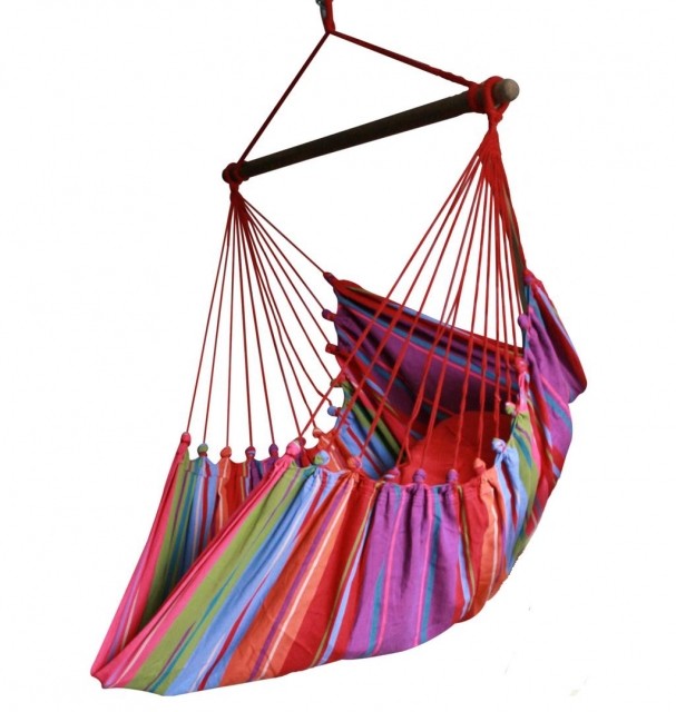 Cayo Grande Colorido Hanging chair South America cotton multicolor by MacaMex MA-11106 color multicolor