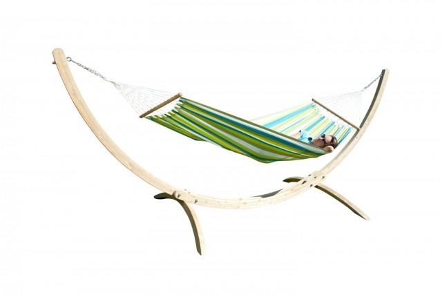 Hammock Set Siesta Grande Caribe Beach Set weatherproof by MacaMex MA-90382 color green
