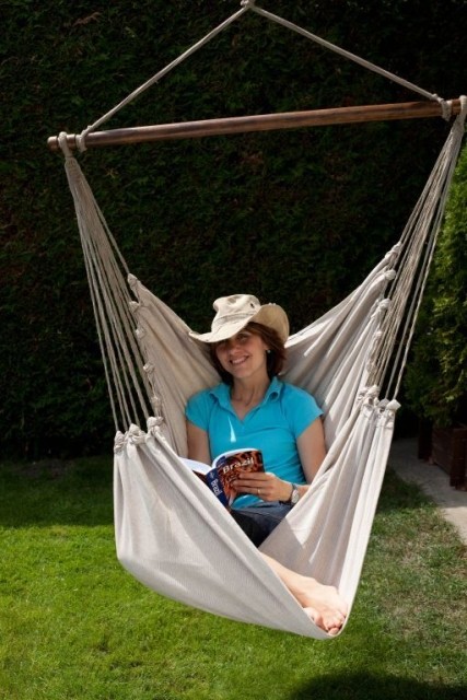 Hanging Chair Lazy + Cayo Grande Natur by MacaMex MA-91210 color natur / beige