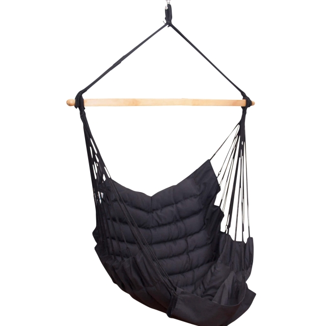 SoftChair Hängesitz schwarz wetterfest (FSC™ certified) by MacaMex MA-11505 color schwarz
