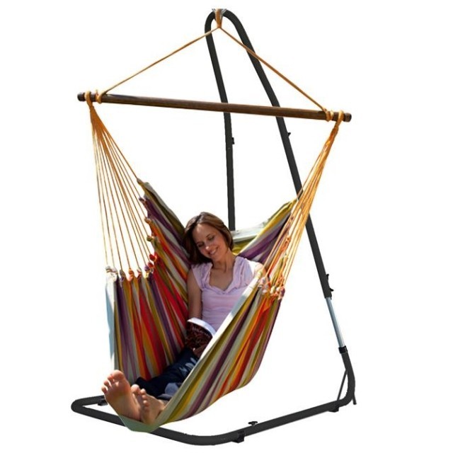 Hanging Chair Set Lazy + Cayo Grande Costa Rica by MacaMex MA-91212 color bunt