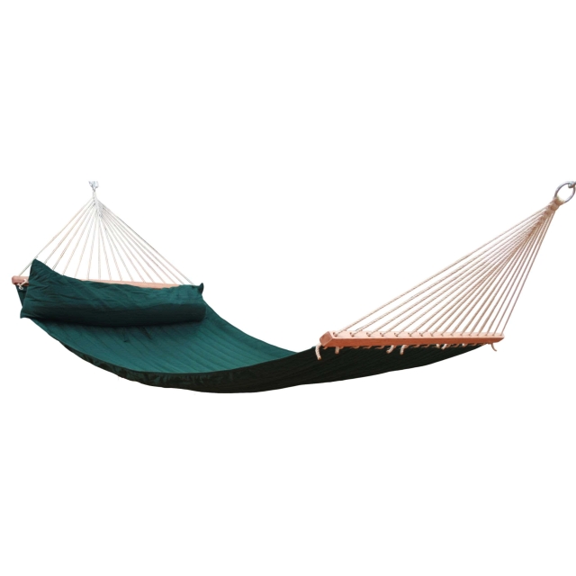 Miami Single-Stabhängematte wetterfest dunkelgrün (FSC™ Certified) by MacaMex MA-25502 color green