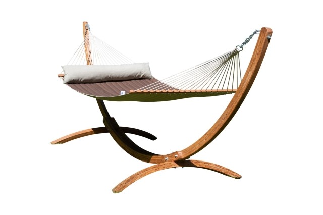 Siesta Grande California Hot Chocolate Hammock Set by MacaMex MA-90613 color green