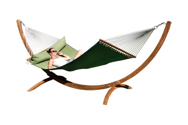 Siesta Grande California Hot Chocolate Hammock Set by MacaMex MA-90623 color green