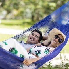 Mexikanische Hängematte Matrimonial dunkelblau PLUS by MacaMex MA-00332 color blue