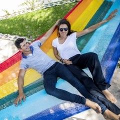 Mexikanische Hängematte Family Paradiso plus by MacaMex MA-00248 color bunt