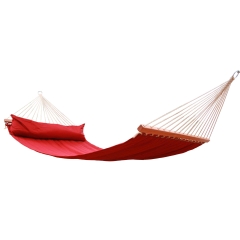 Miami Single-Stabhängematte wetterfest rot  (FSC™ Certified) by MacaMex MA-25500 color red