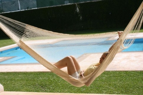 Mexikanische Hängematte Matrimonial Natur Classic by MacaMex MA-00130 color natur / beige