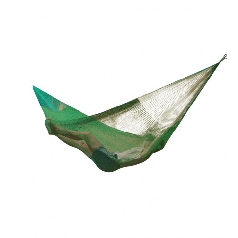 Mexican net hammock Family PLUS lightgreen by MacaMex MA-00343 color grün